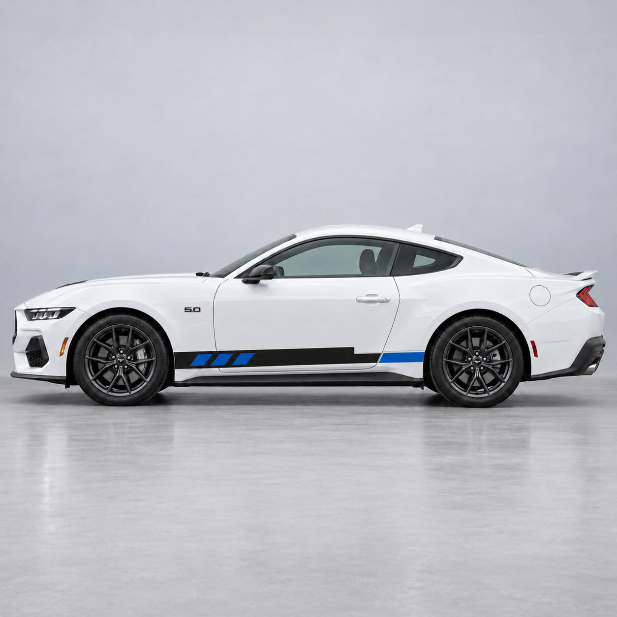 Coast Block Strepen Zij Vinyl Decal Sticker voor Ford Mustang 2024
