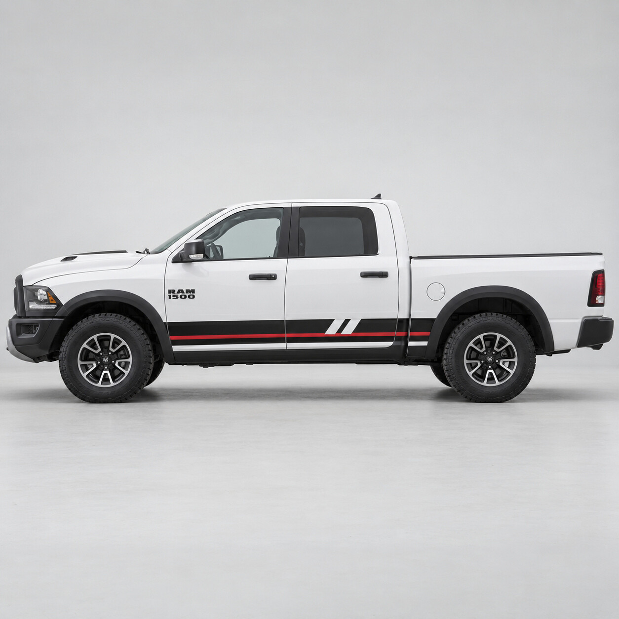Diagonaal Slots Zij Vinyl Decal Sticker voor RAM 1500 Rebel 2016