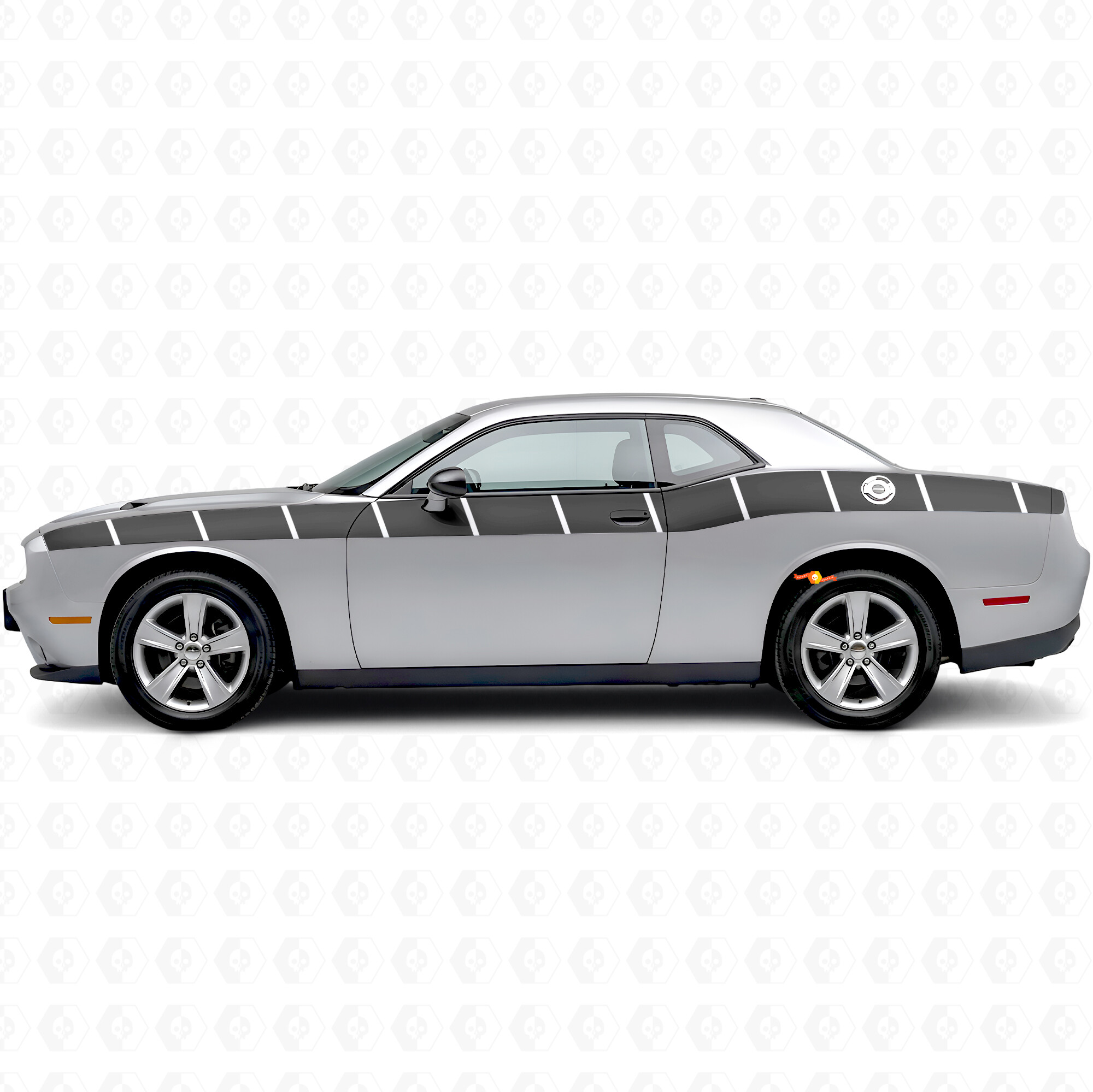 Strobo Stijl Strepen Zij Vinyl Decal Sticker voor Dodge Challenger