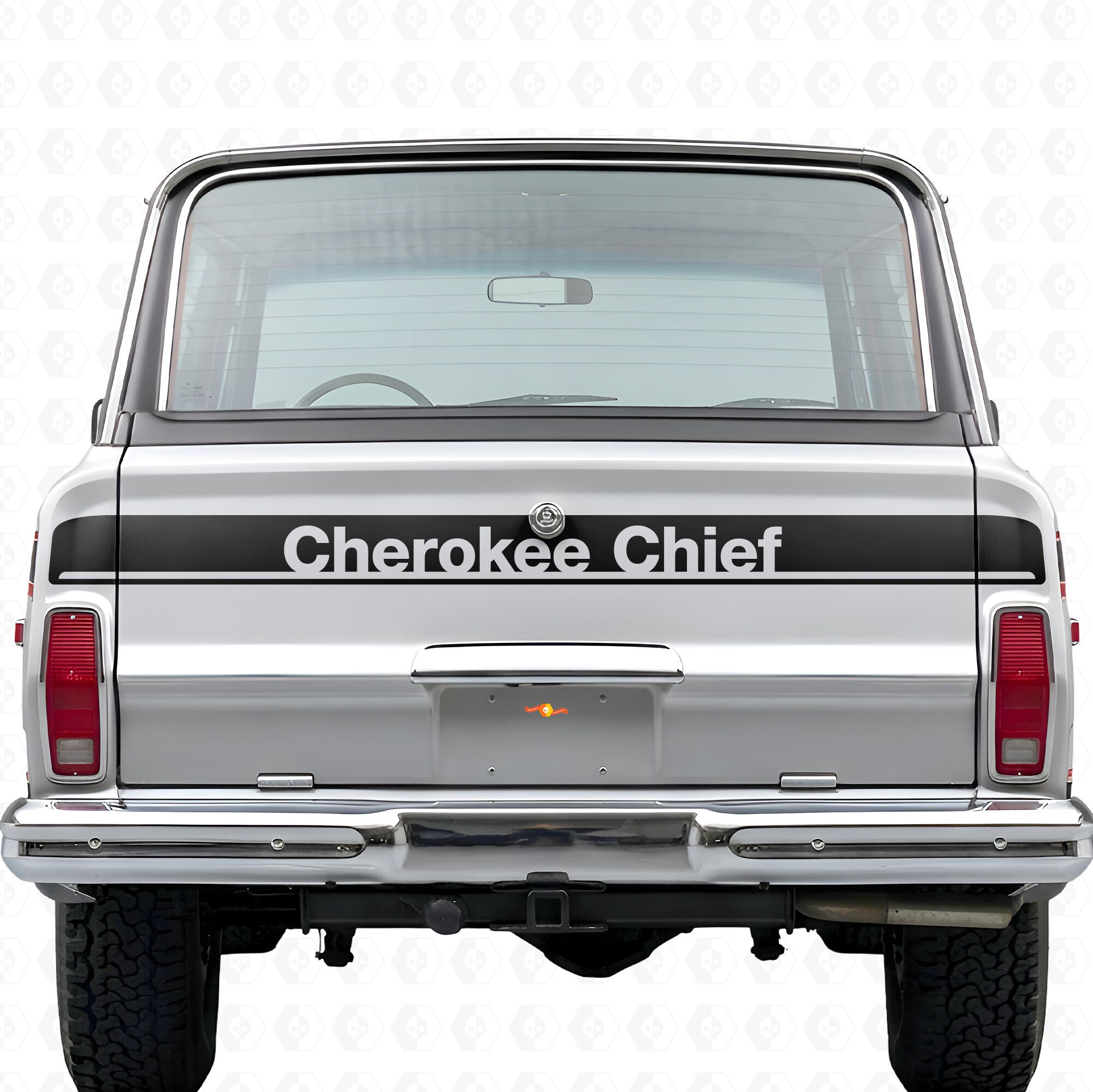 Cherokee Chief Achterklep Vinyl Decal Sticker voor Jeep Cherokee 1981-83