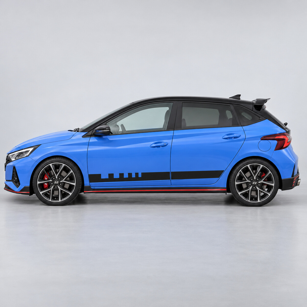 Pit Lane tanden zijvinyl sticker voor Hyundai i20 N BC3 2021-2024