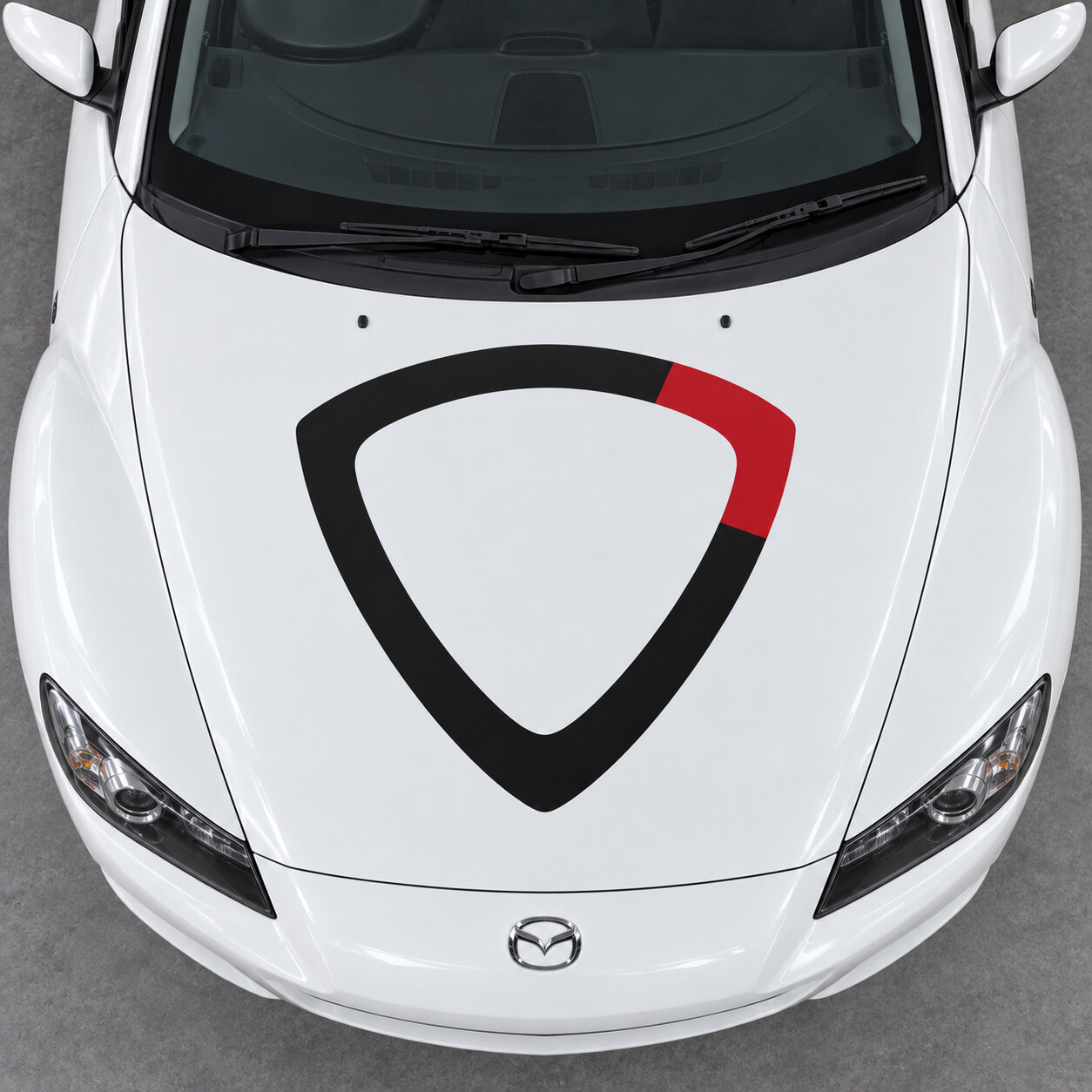 Rotor Open Core Motorkap Vinyl Decal Sticker voor Mazda RX-8 SE3P 2008-2012 Facelift