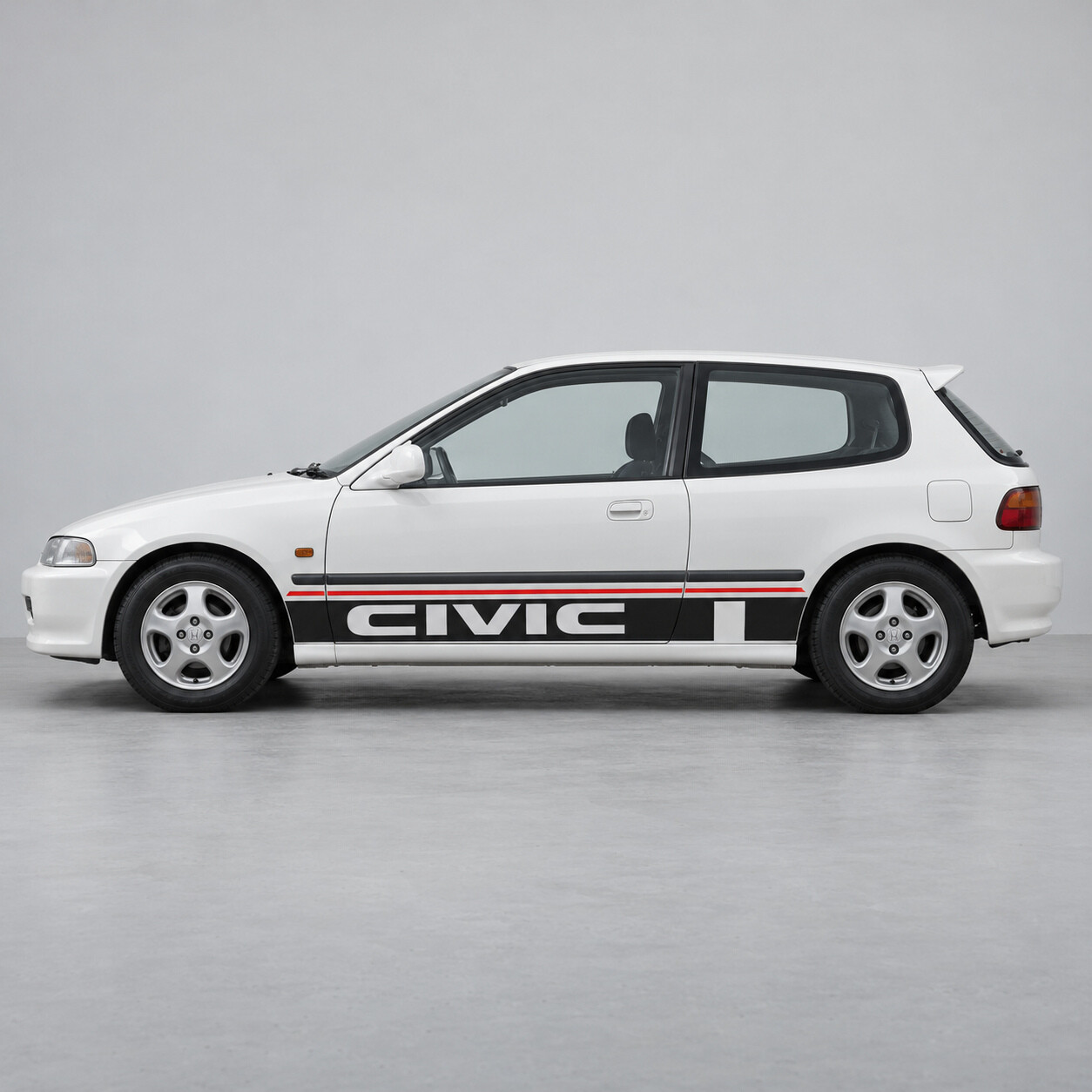 Breed Type Inkeping CIVIC Zij Vinyl Decal Sticker voor Honda Civic EG Hatchback 1991-1995