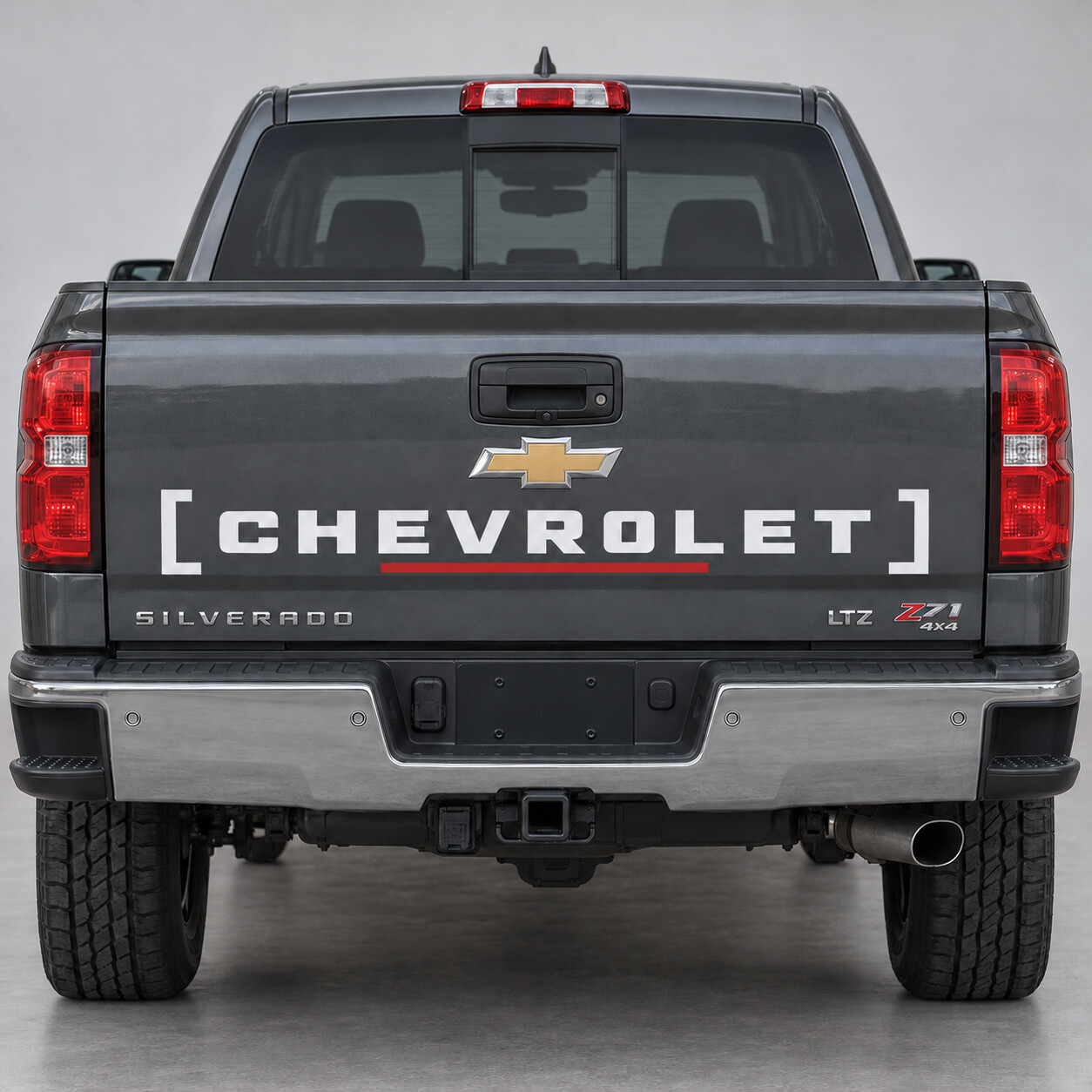 Beugeltype 1500 Achterklep Vinyl Decal Sticker voor Chevrolet Silverado 2018