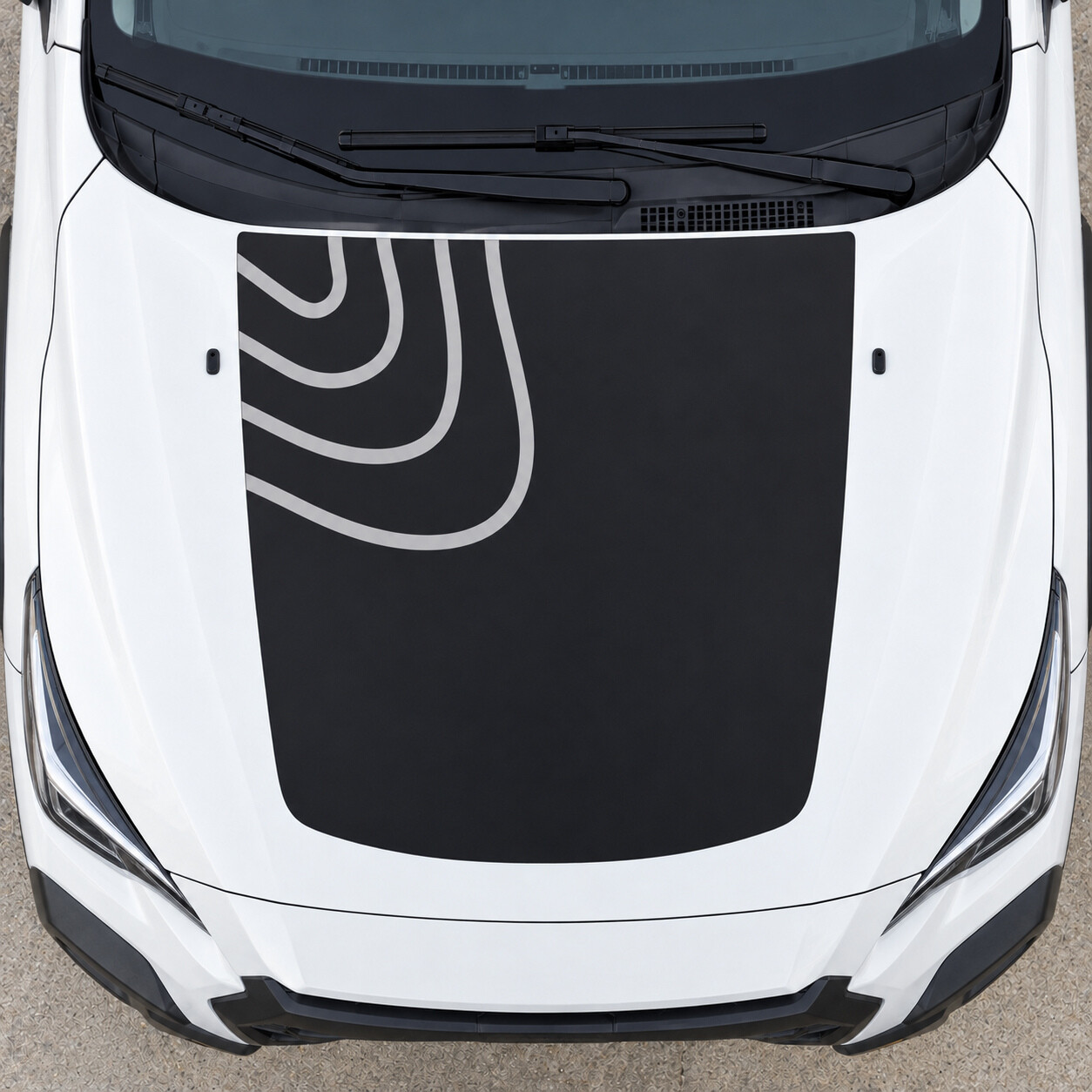 Contour Ridge Wilderness Hood Vinyl Sticker voor Subaru Crosstrek 2024