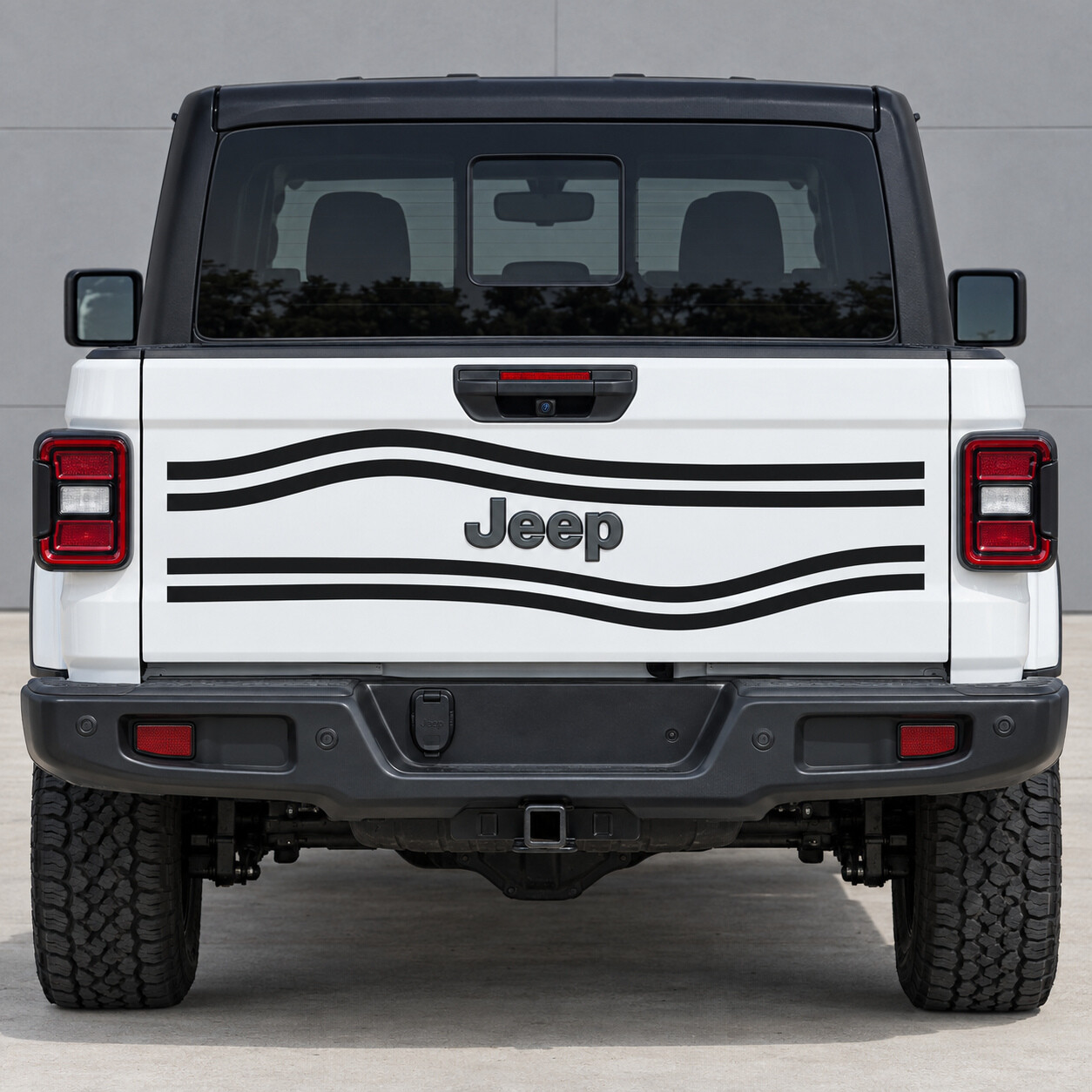 Open Contour Corridor Texas Trail Tailgate Vinyl Sticker voor Jeep Gladiator 2023