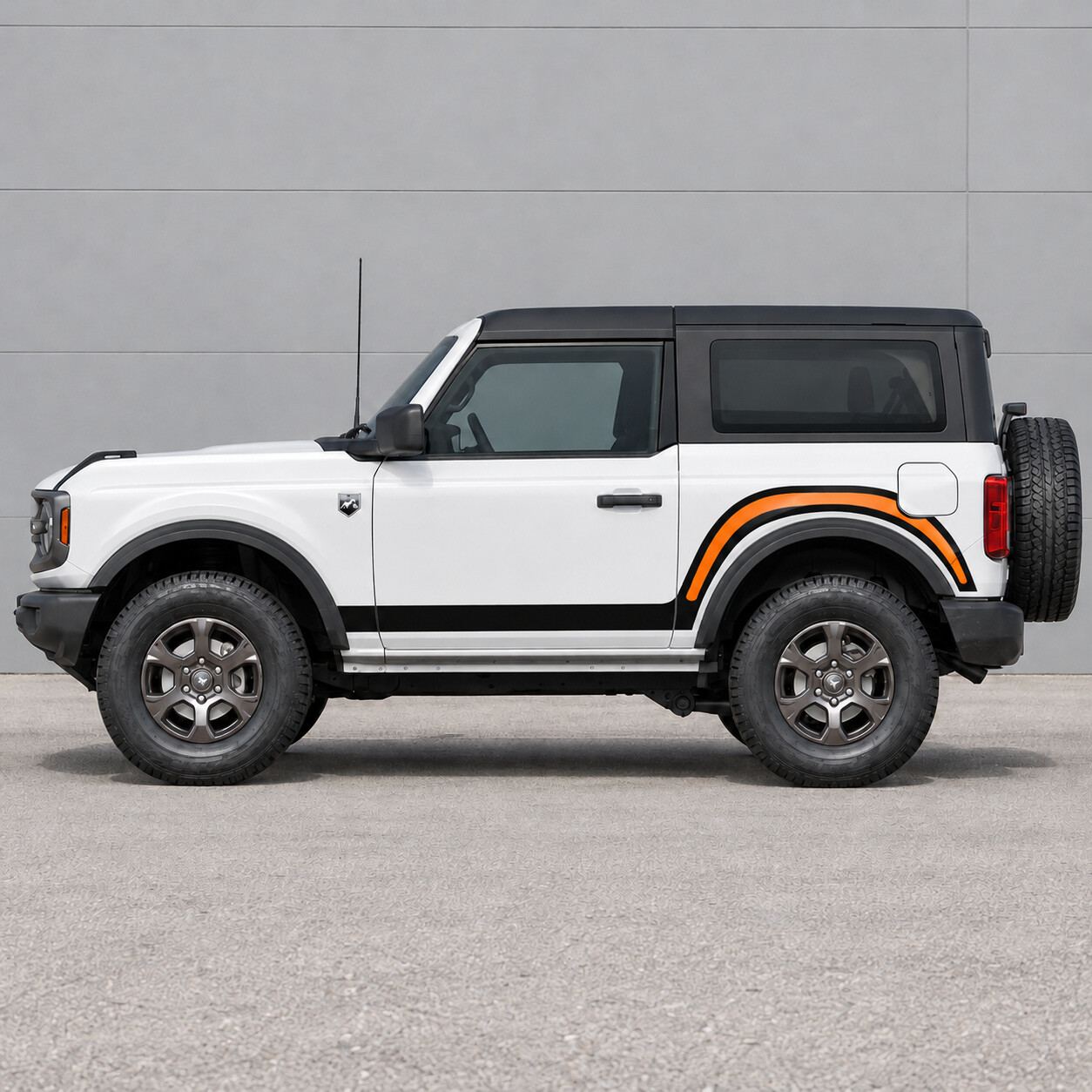 Achterboogkraag Grote Bocht 2-Deurs Zij Vinyl Decal Sticker voor Ford Bronco 2024