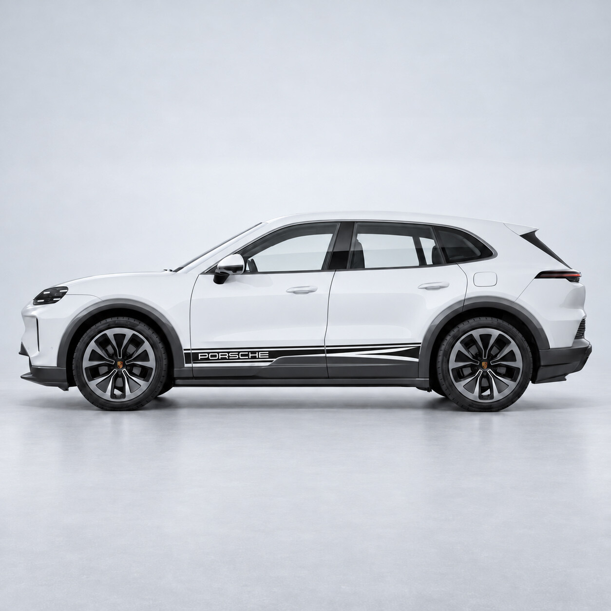 Accentstrepen Rocker Panel Vinyl Decal Sticker voor Porsche Cayenne Electric