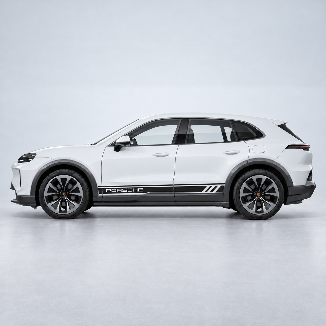 Racing Style Strepen Zij Vinyl Decal Sticker voor Porsche Cayenne Electric