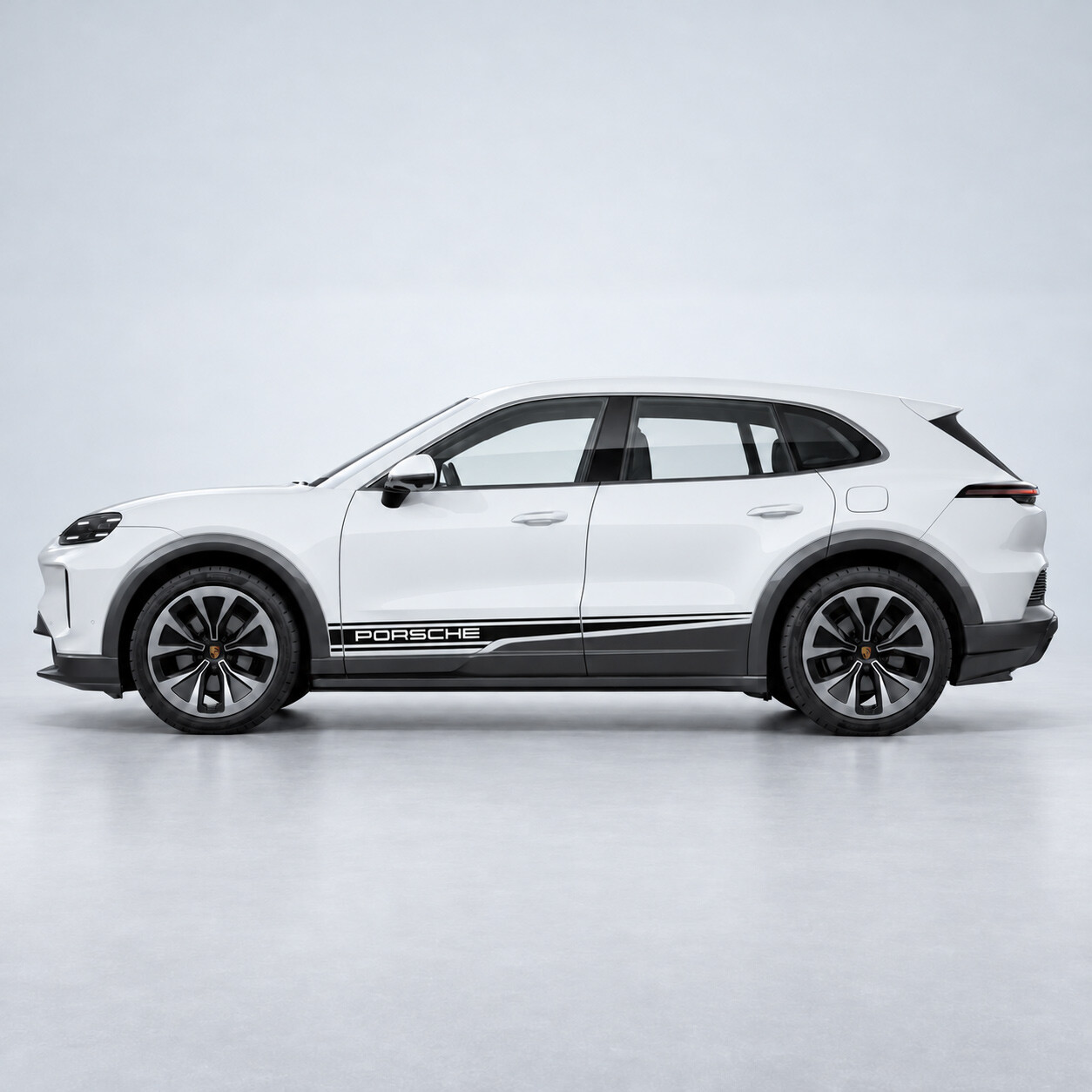Contour Accent Strepen Zij Vinyl Decal Sticker voor Porsche Cayenne Electric