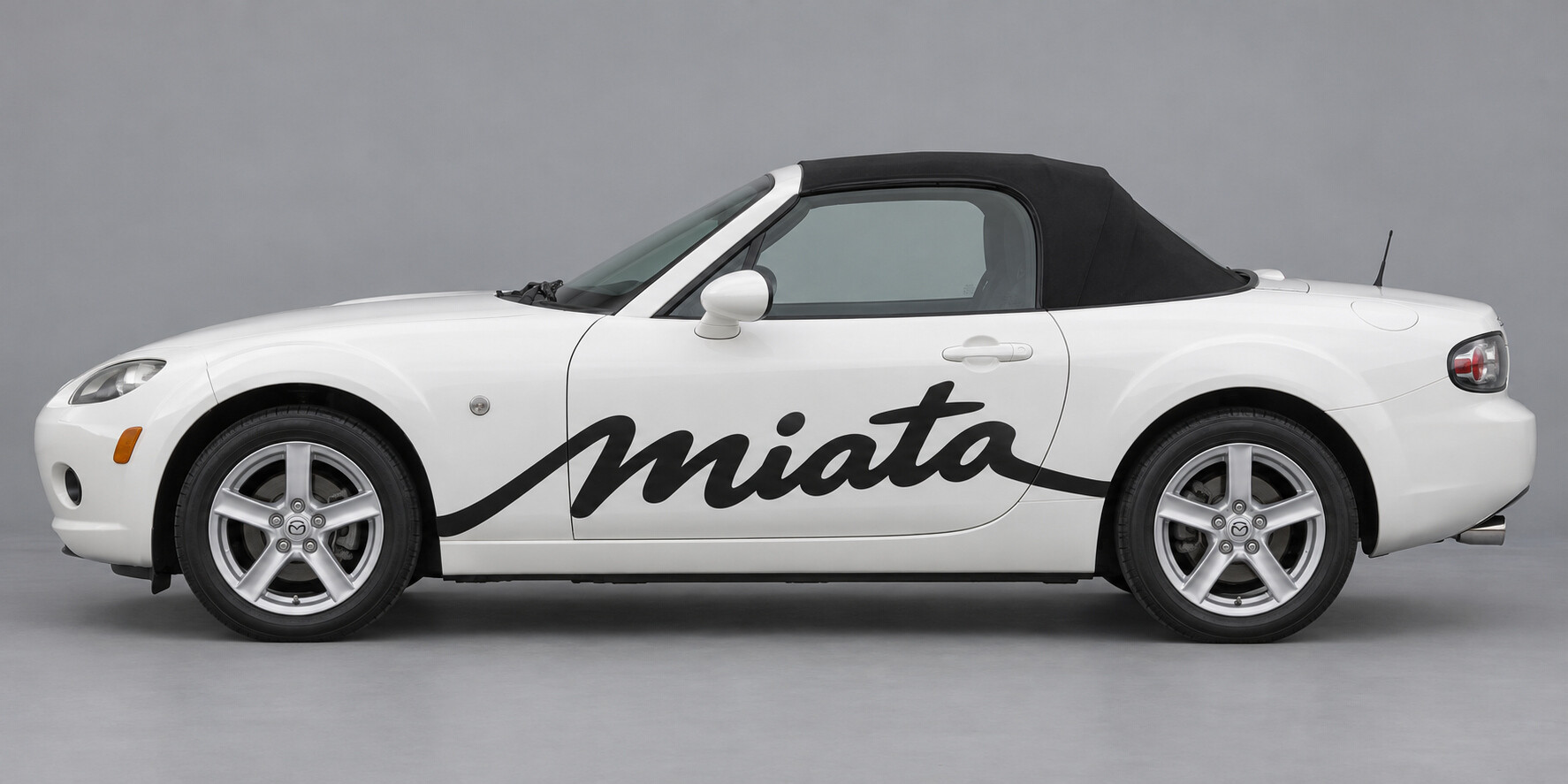 Open Script Zijkant Vinyl Decal Sticker voor Mazda MX-5 Miata 2006