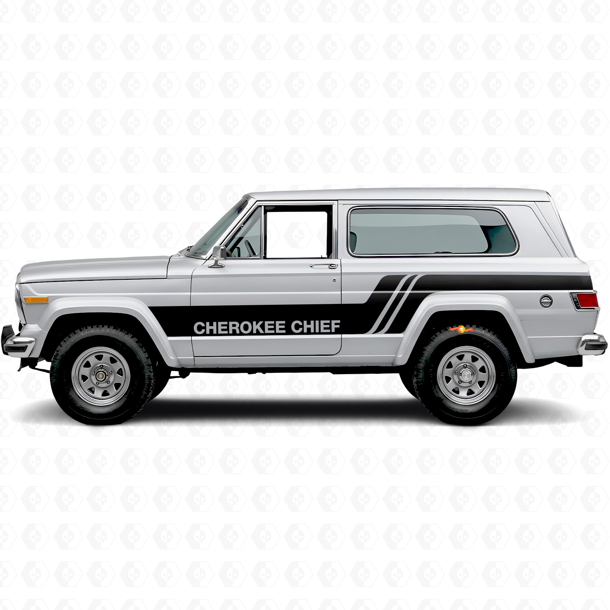 Cherokee Chief Strepen Zij Vinyl Decal Sticker voor Jeep Cherokee 1981-83