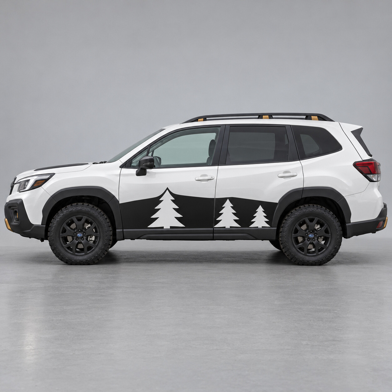 Drie Dennen Raamzij Vinyl Decal Sticker voor Subaru Forester 2024