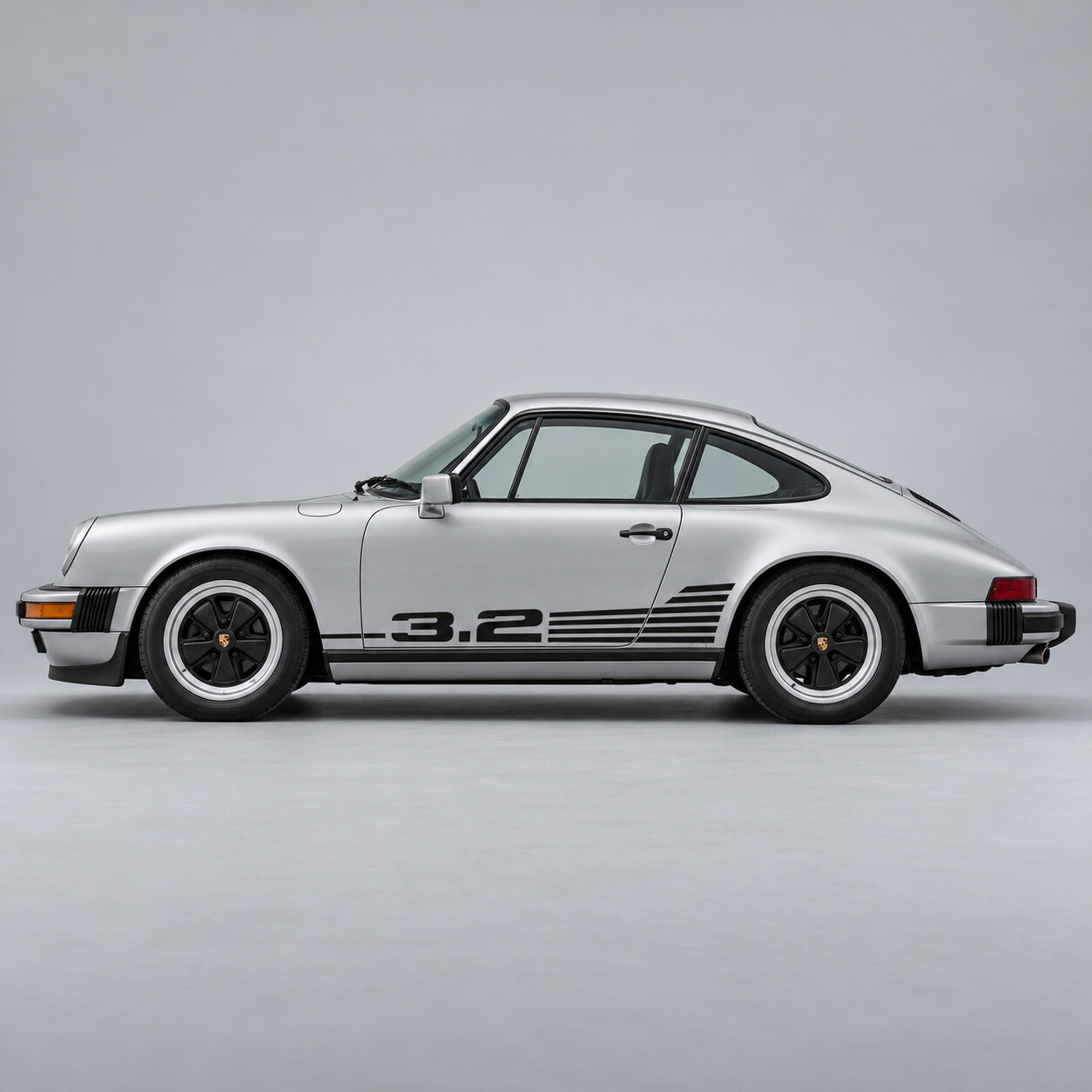 Koelrib 3.2 Zijvinylsticker voor Porsche 911 Carrera 1984-1989