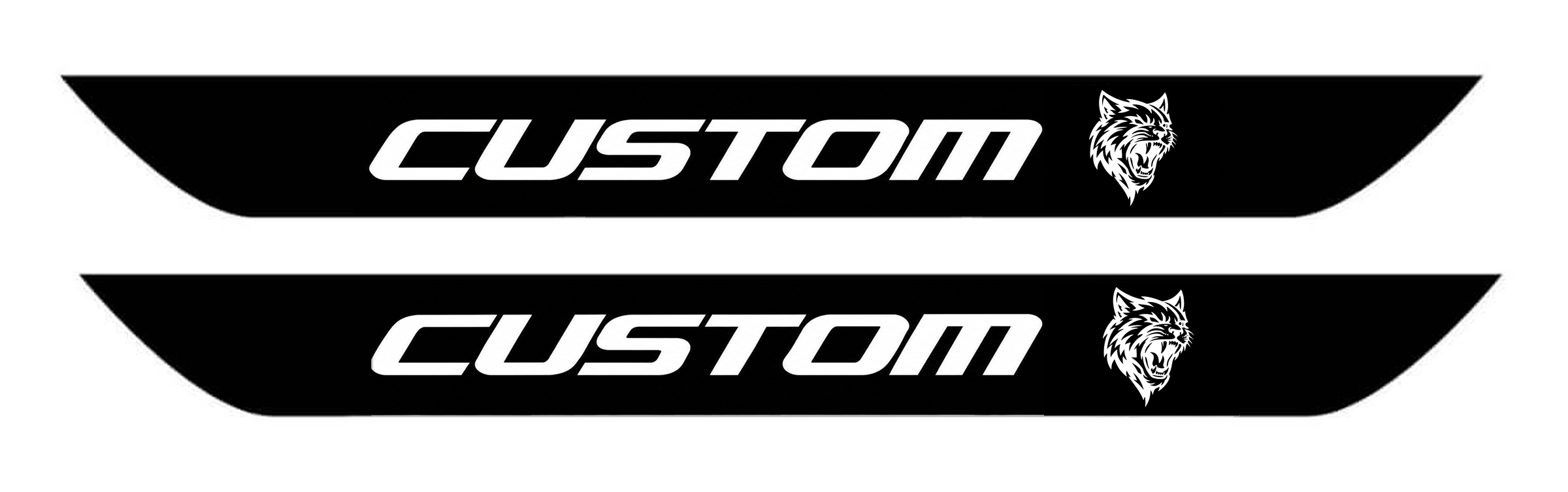 Hellcat-stijl Deurdrempel Vinyl Decal Set voor Dodge Challenger