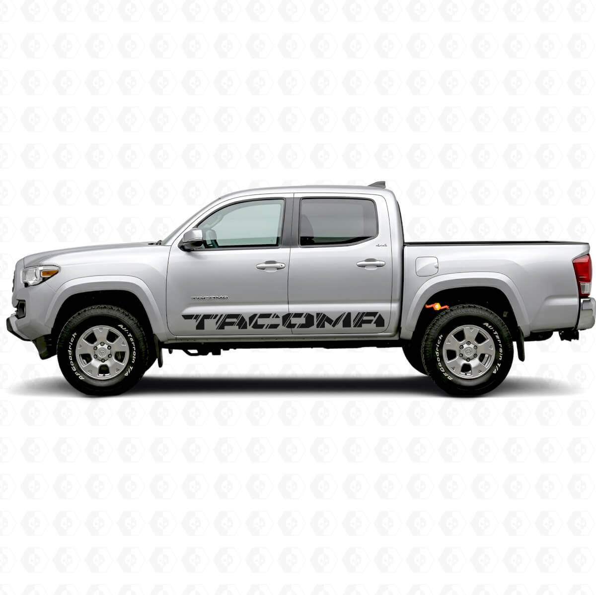 Tacoma Lettering Zijvinyl Decal Kit voor Toyota Tacoma 2014-2016