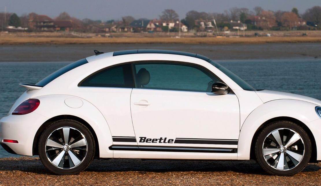 Beetle dorpelstrippen vinyl decalset voor Volkswagen Beetle