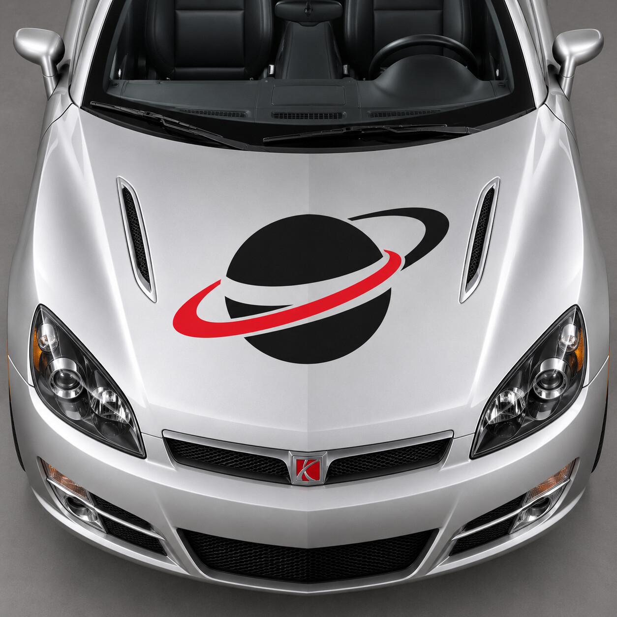 Orbital Horizon motorkap vinylsticker voor Saturn Sky Red Line 2007–2009