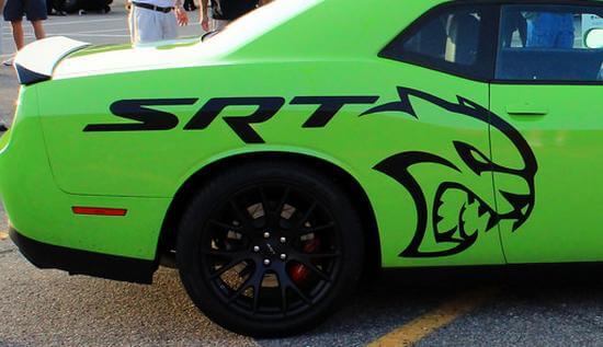SRT Hellcat Stijl Zij Vinyl Decal Set voor Dodge Challenger