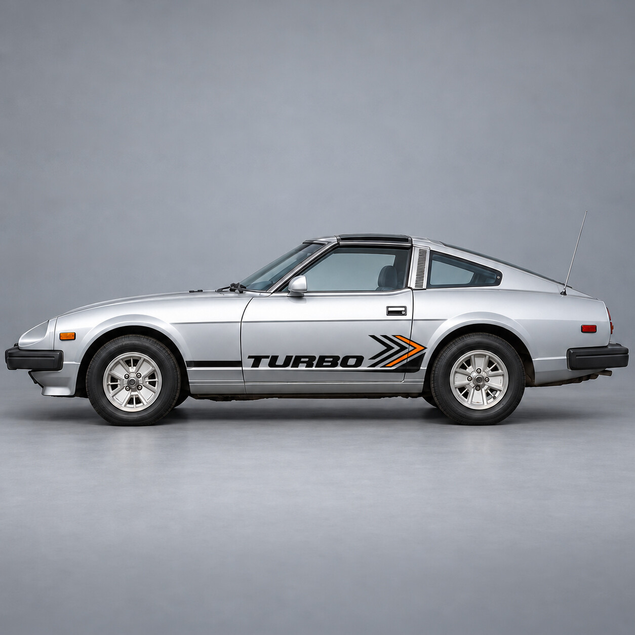 Turbo Chevron Strepen Vinyl Deursticker voor Datsun 280ZX Turbo S130 Tweepersoons T-Top Coupe 1982
