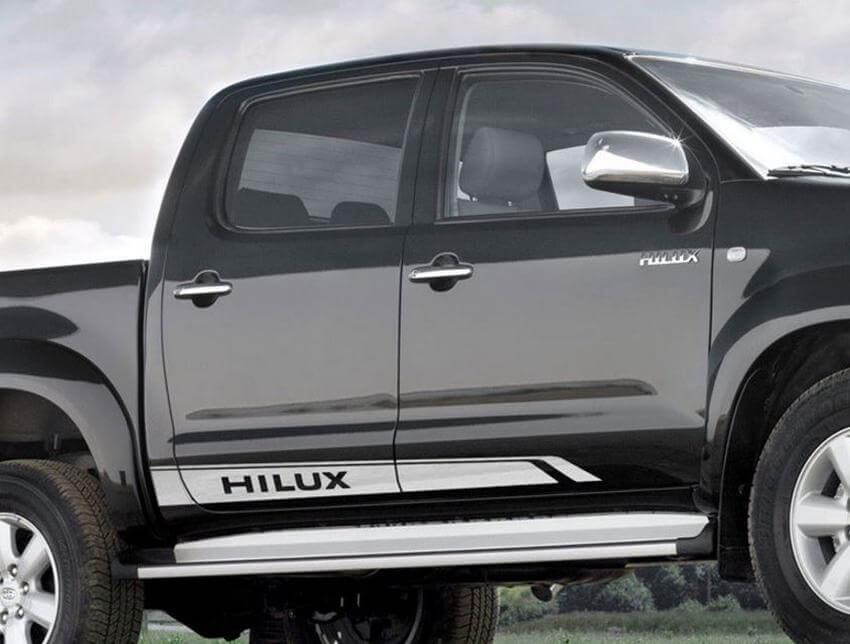 Gereserveerde Zijdelingse Strepen Vinyl Decal Kit voor Toyota Hilux SR5