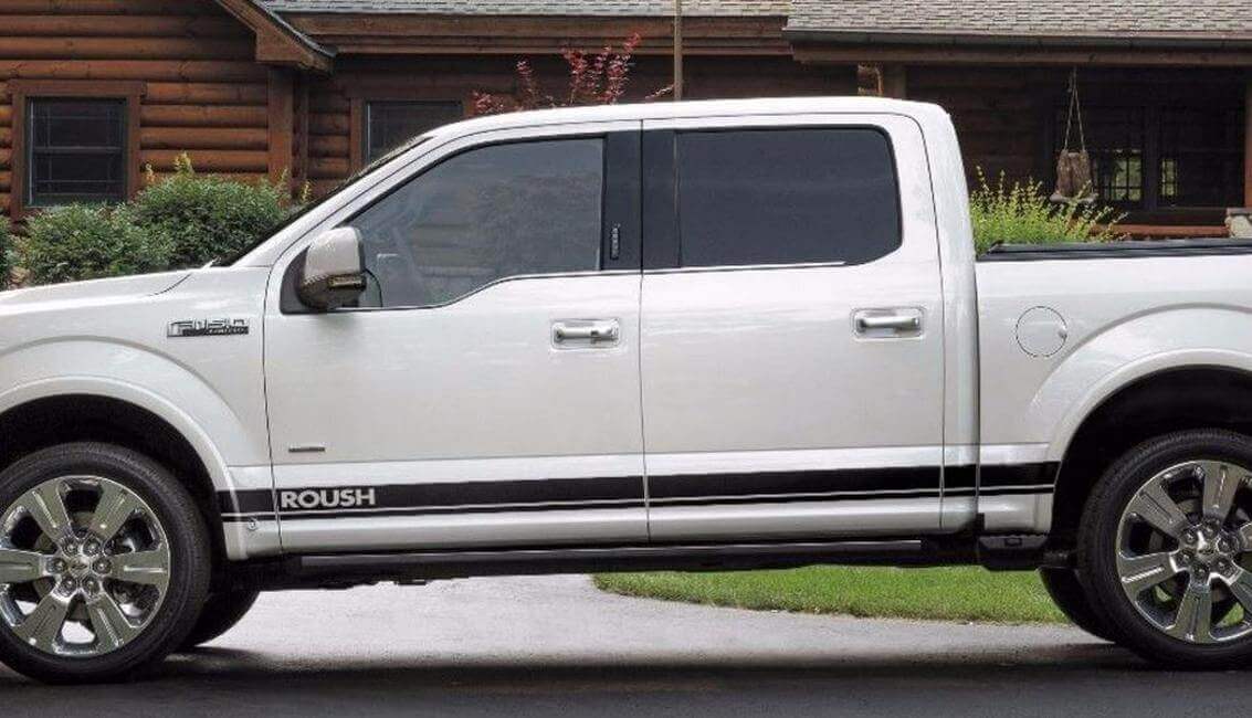 Roush Lettering Zijstrepen Vinyl Decal Kit voor Musclecar truck 2016