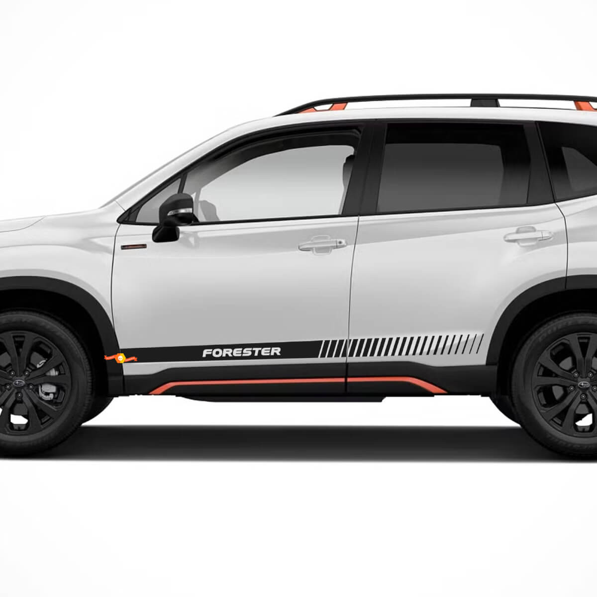 2X Suba FORESTER side skirt strepen vinyl body sticker sticker grafisch embleem logo