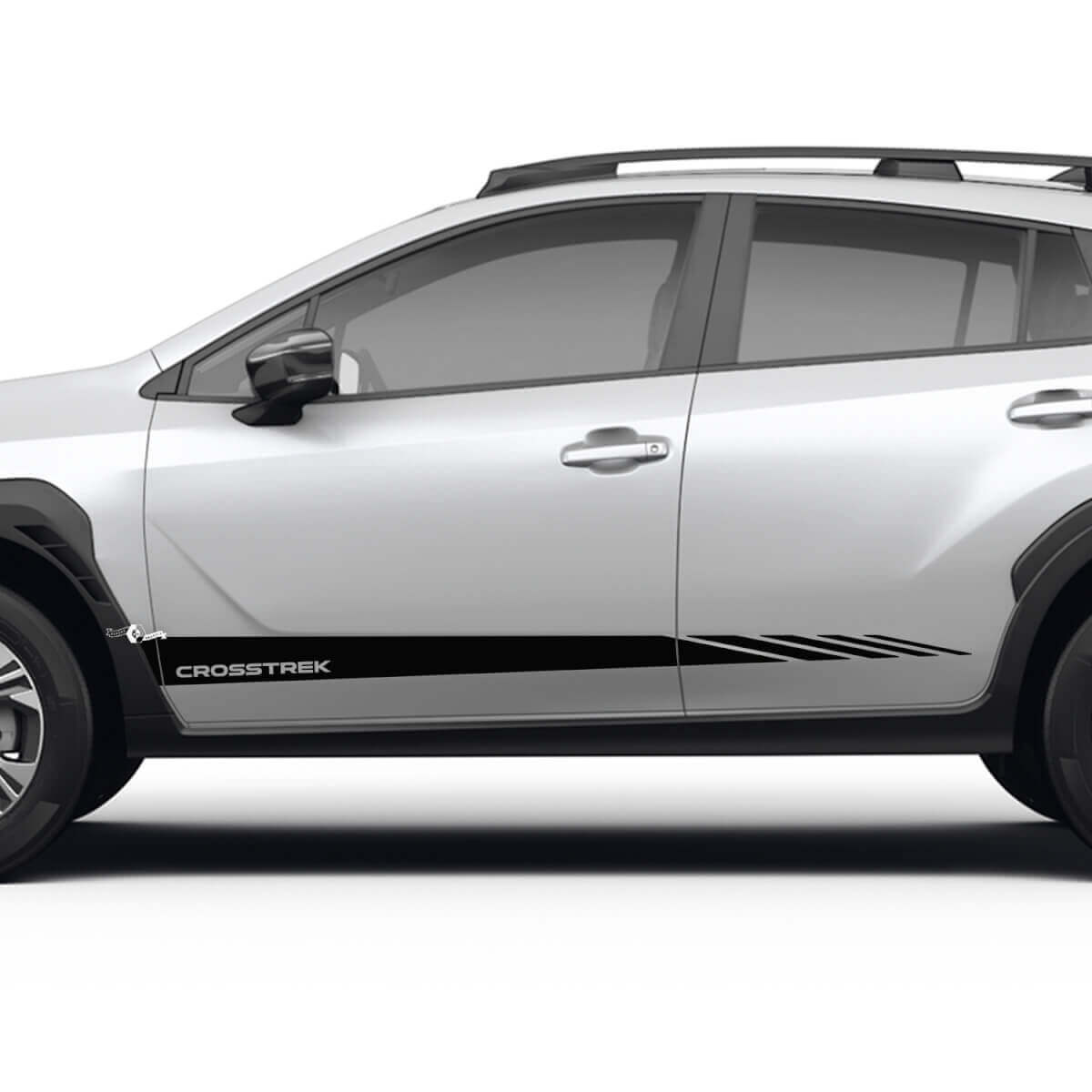 Racestijl Zijdelingse Deurstrepen Vinyl Decal Kit voor Subaru Crosstrek
