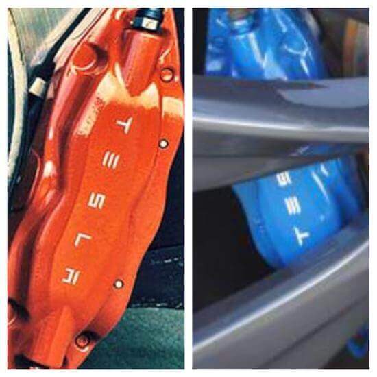 10-dlg Aangepaste TESLA Remklauw Vinyl Sticker Decal Opschrift Overlay Graphic