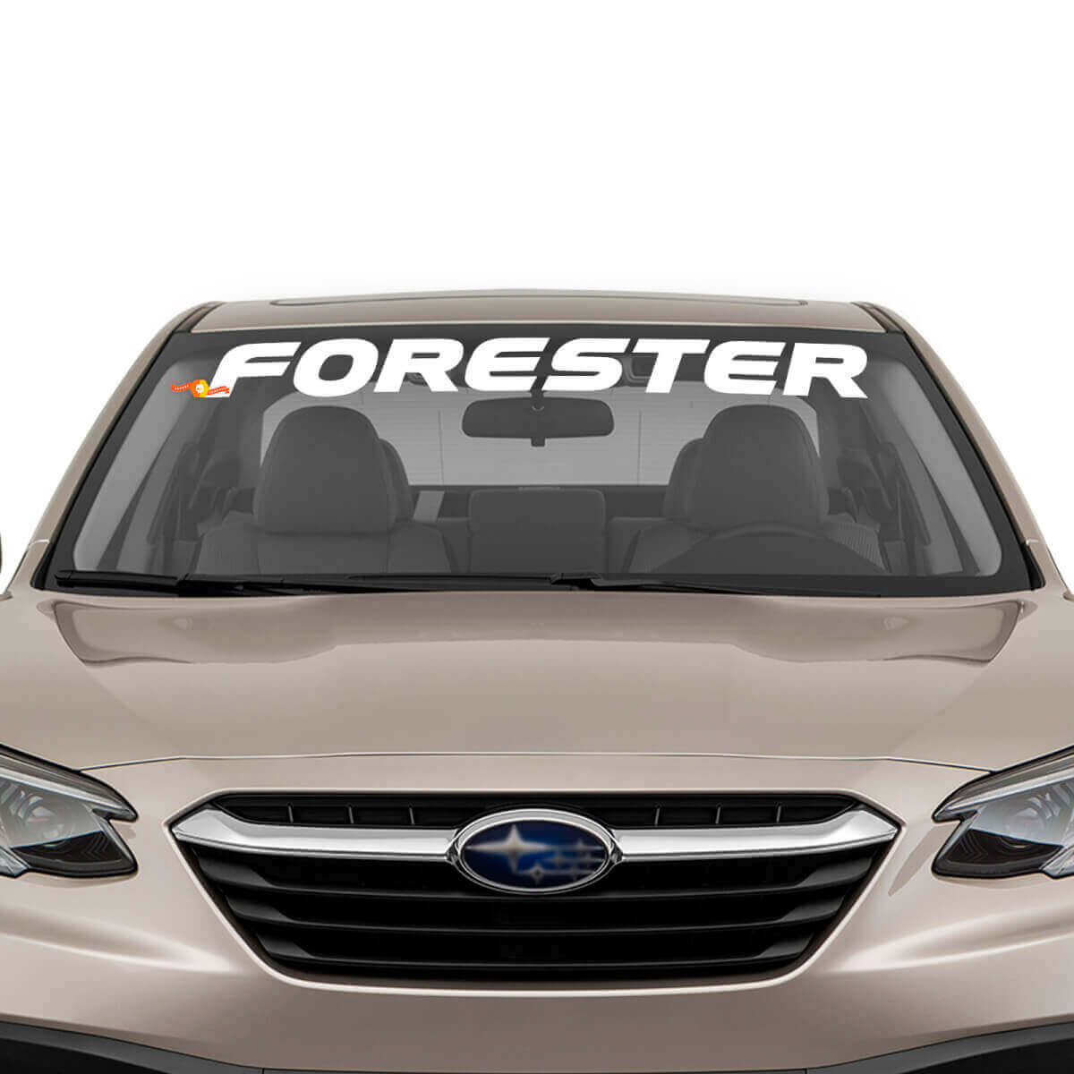 Merklettering voorruit vinylsticker voor Subaru Forester