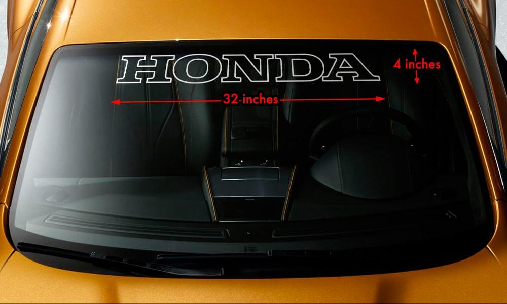 HONDA OUTLINE Windscherm Banner Vinyl Langdurige Premium Decal Sticker 32