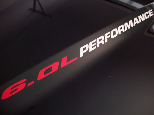 6.0L PRESTATIES Stickers Stickers Ford F250 F350 Powerstroke Power Stroke 03 04 05 06 07
