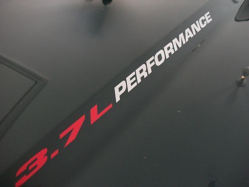 3.7L Prestatie Motorkap Vinyl Sticker voor Jeep Liberty 2002-2012