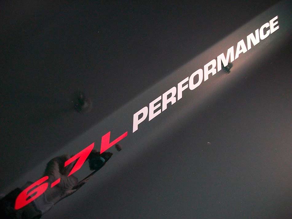 6.7L Prestatie Motorkapstickers Decals voor Musclecar F250 F350 Turbo Diesel
