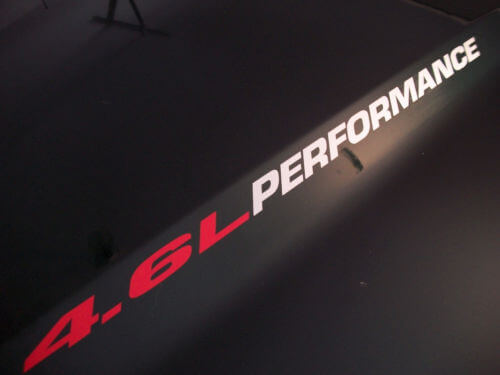 4.6L Performance Motorkap Vinylstickers voor Musclecar V8 Auto's en Trucks