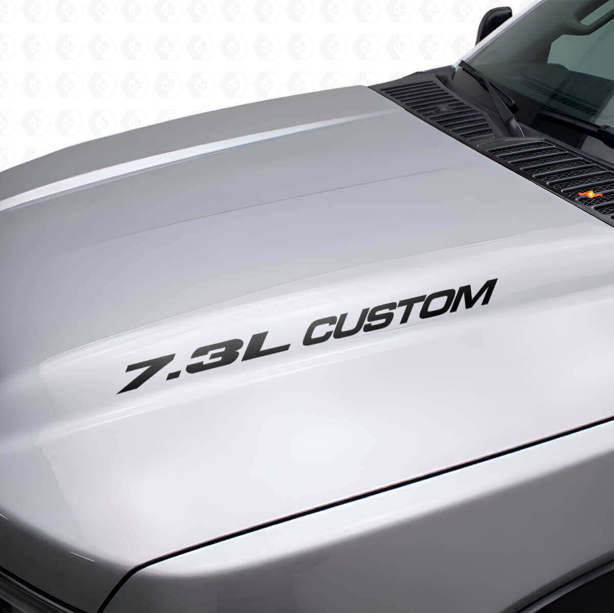 7.3L Custom motorkap vinyl decal set voor Musclecar truck F250 F350