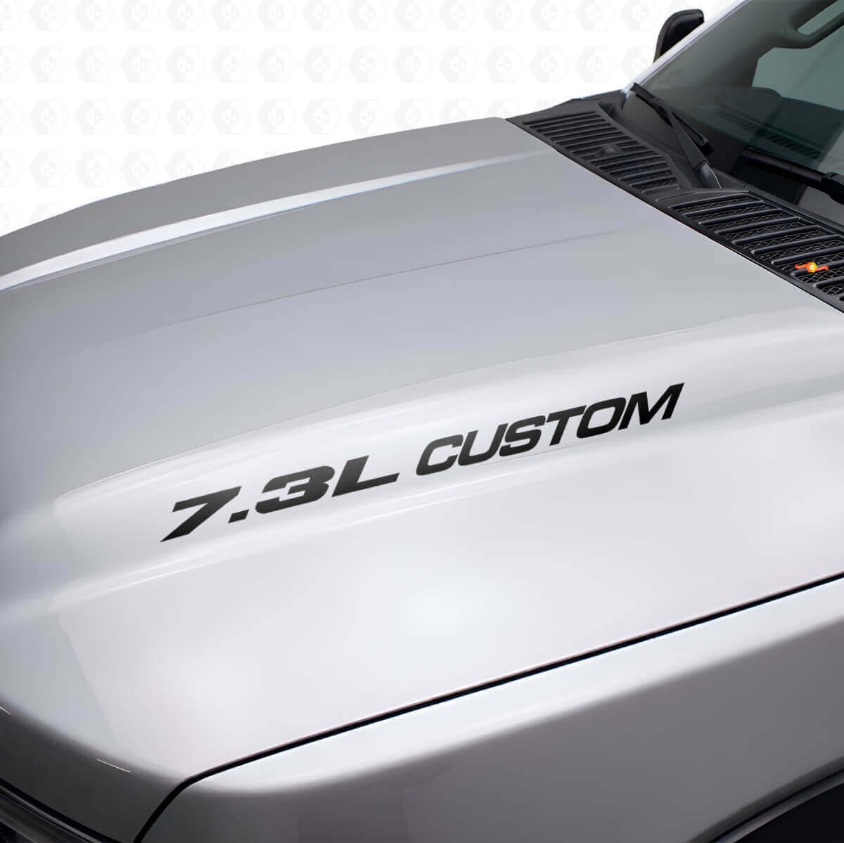 Nieuwe 7.3L POWERSTROKE Hood sticker embleem stijl sticker Musclecar F250 F350 Turbo Diesel
