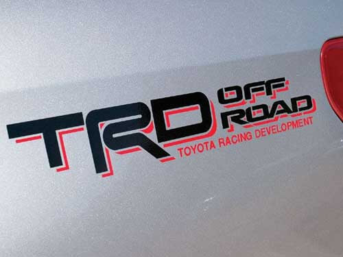 TRD Off Road stijl kwartpaneel vinylstickers voor Toyota Tacoma Tundra