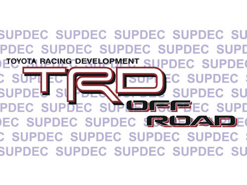 TRD Off Road Tacoma Tundra Kwart Paneel Decals Stickers Off Road