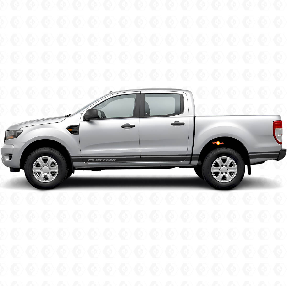 Persoonlijke Belettering Zijstreep Vinyl Sticker voor Musclecar Ranger 2012-2020