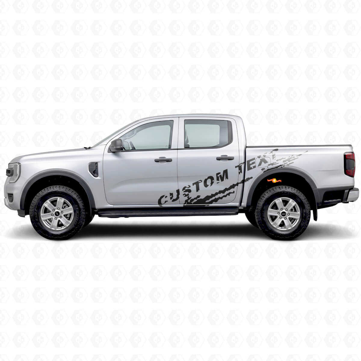 Modderspat Custom Lettering Zijvinylstickers Set voor Musclecar Ranger