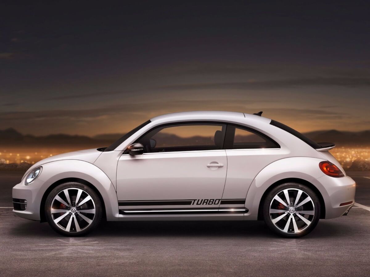 Turbo Stijl Zijstrepen Vinyl Decal Kit voor Volkswagen Beetle 2012-2016