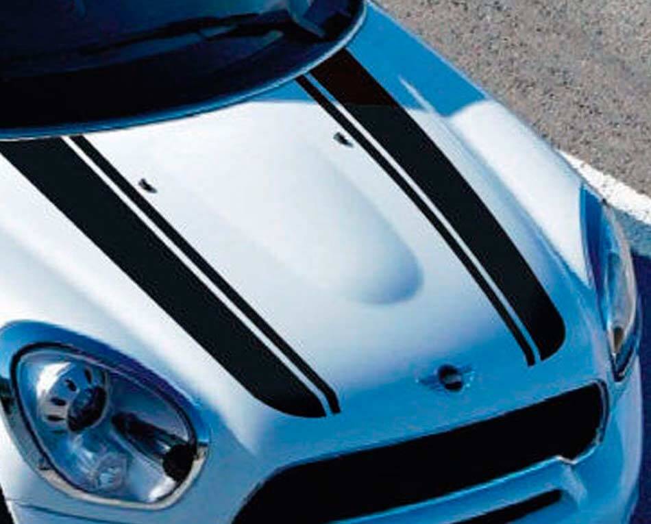Dubbele Race Strepen Motorkap Vinyl Decal Sticker voor MINI Countryman 2011-2015