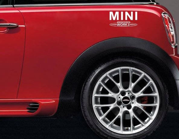 MINI JCW Stijl Spatbord Vinyl Decal Set voor Mini Cooper