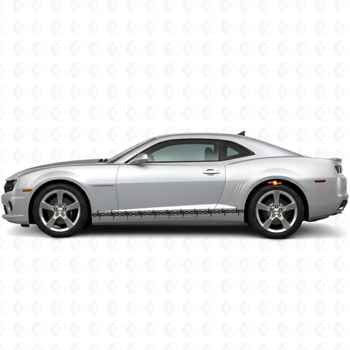 Vinyl Stickers Set Met Prikkeldraad Zijstrepen Voor Dodge Challenger Charger