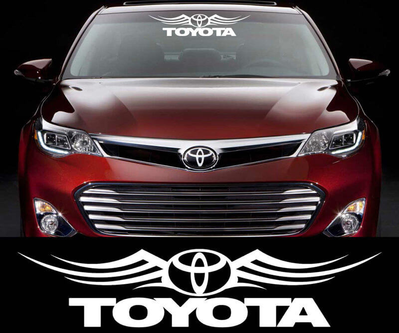 Toyota Racing Decal Sticker Car Window Windscherm auto's en motorfietsen