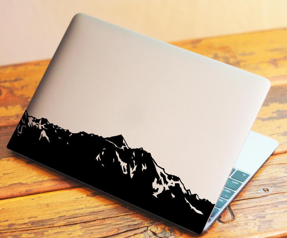 Bergen Laptop Vinyl Decal Sticker past op 13 inch MacBook Pro of aan te passen