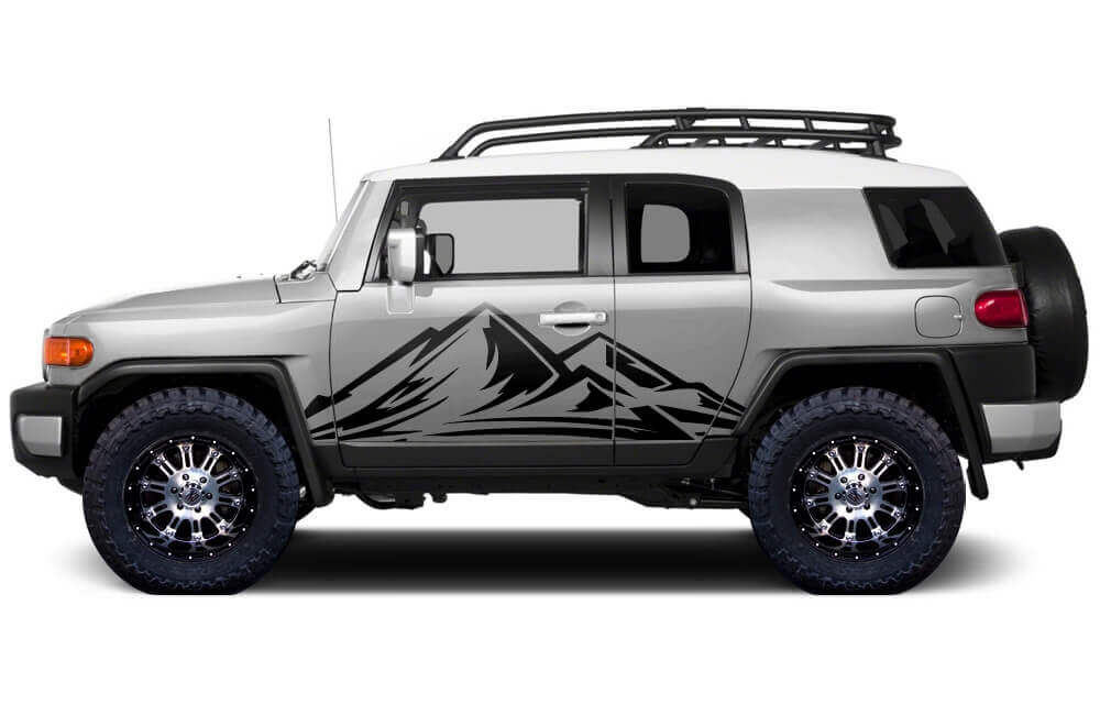 Mountain Side Vinyl Decal Kit voor Toyota FJ Cruiser 2007-14