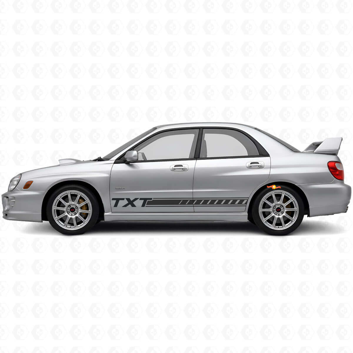 Custom strips Rocker Panel Vinyl Decal Kit voor Suba Impreza 2002-07