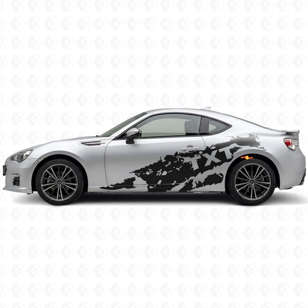 Modderspatten & Custom Tekst Zij Vinyl Decal Kit voor Suba BRZ